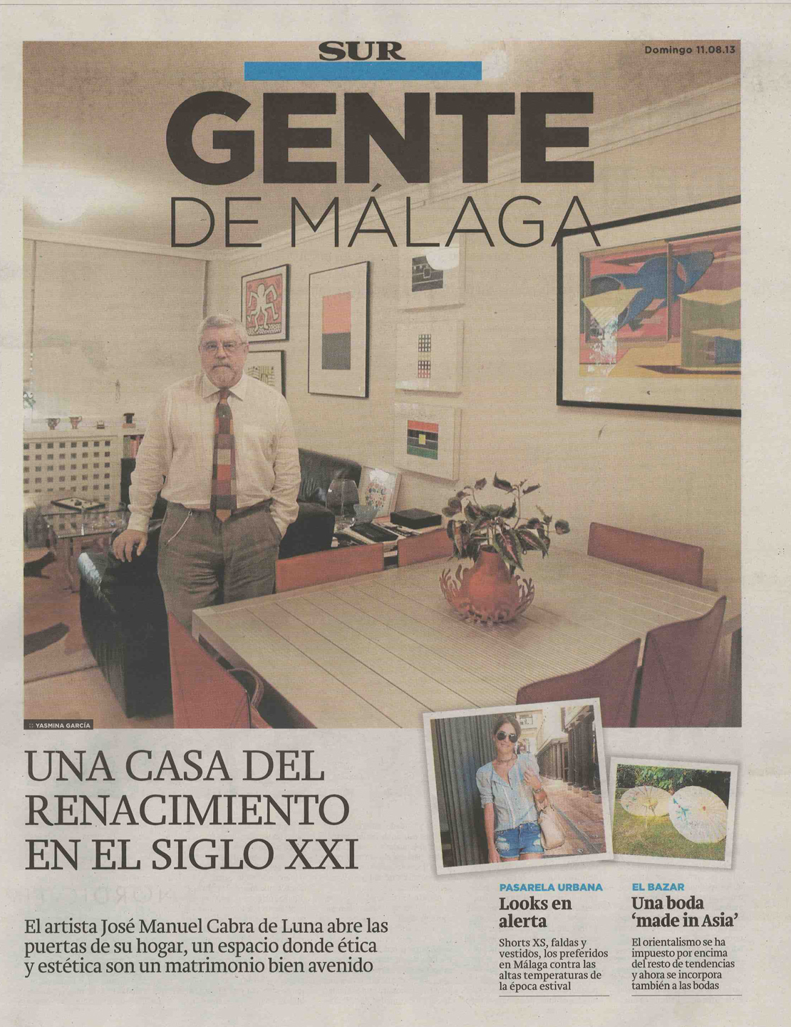 Diario Sur Málaga 11-8-13 Entrevista